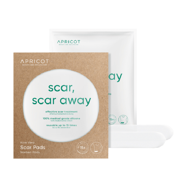 Apricot Scar Pads Aloe Vera "scar scar away" 15 x verwendbar 2 Stück