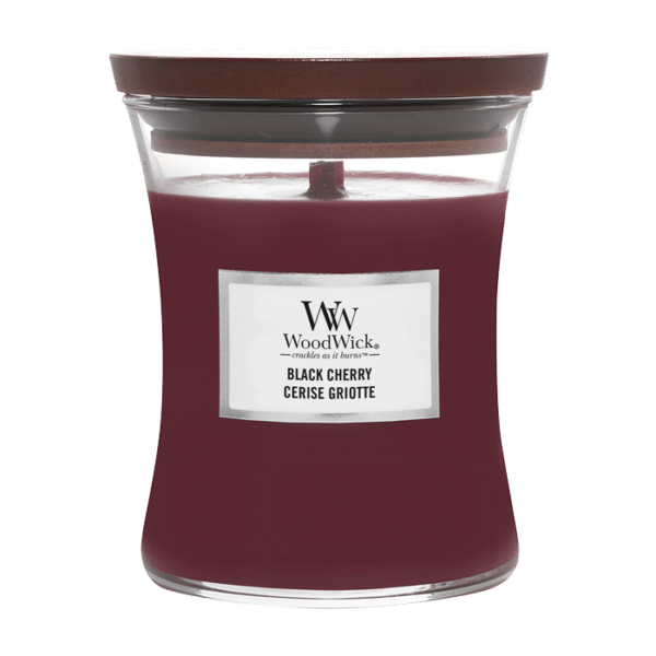 Woodwick Medium Hourglass Black Cherry 275 g