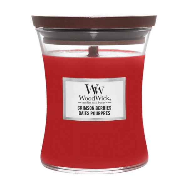 Woodwick Medium Hourglass Crimson Berries 275 g