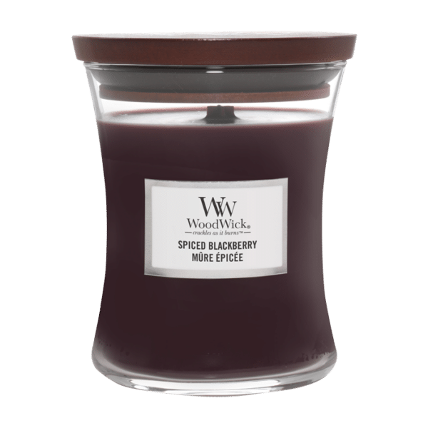 Woodwick Medium Hourglass Spiced Blackberry 275 g