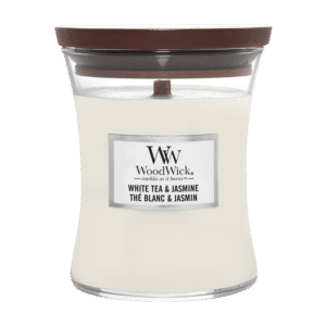 Woodwick Medium Hourglass White Tea & Jasmine 275 g