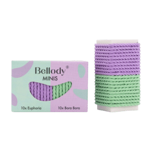 Bellody Mini Haargummis Mint/Violet 20 Stück
